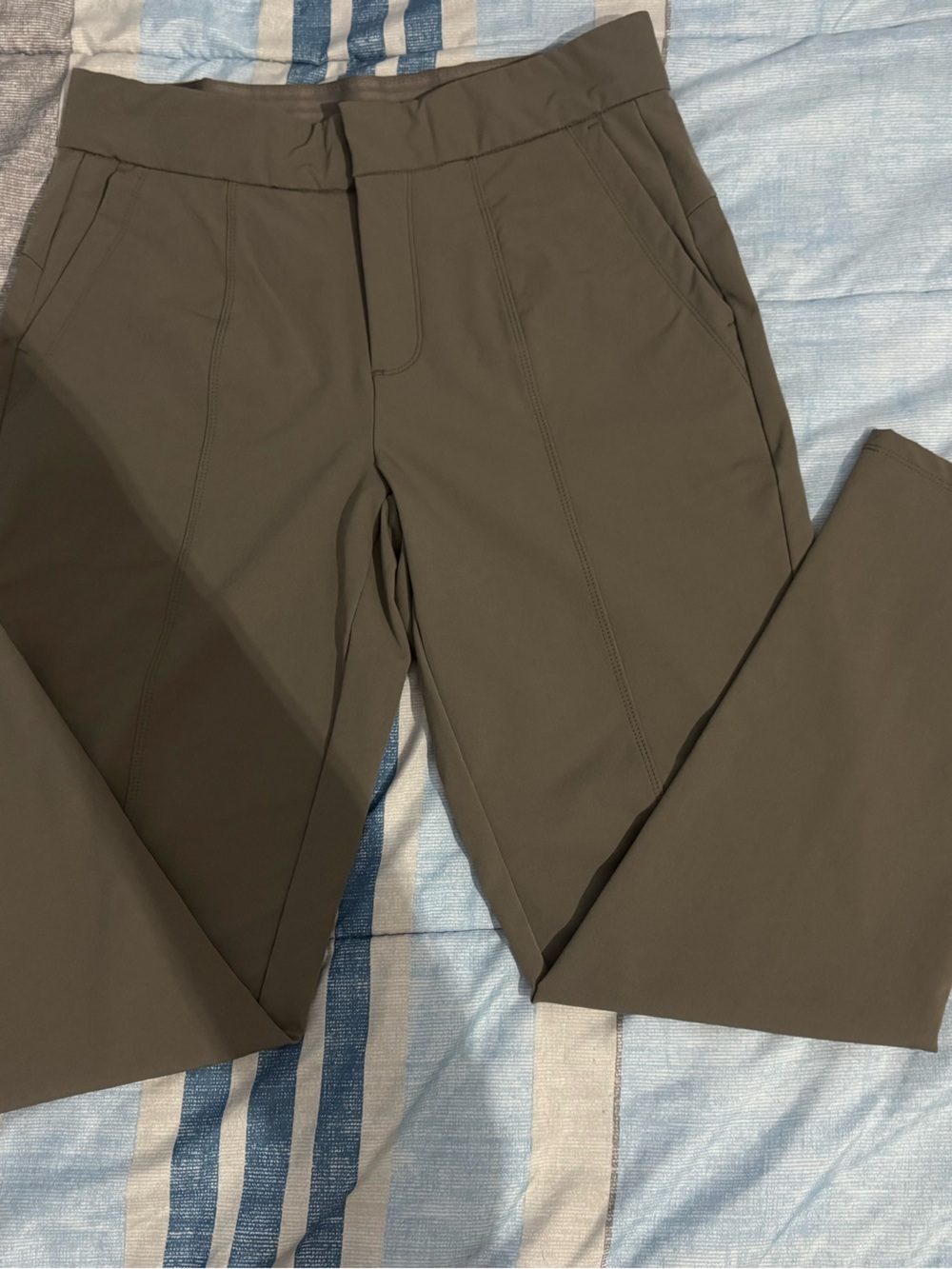 90 Degree By Reflex Olive Green Active Ponte Pants